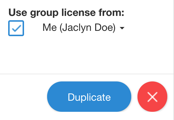 Applying your group license to classes
